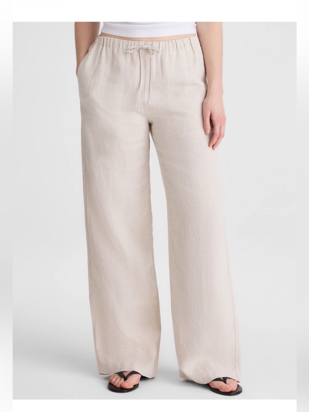 Madewell Pull On Pants in 100% Linen
